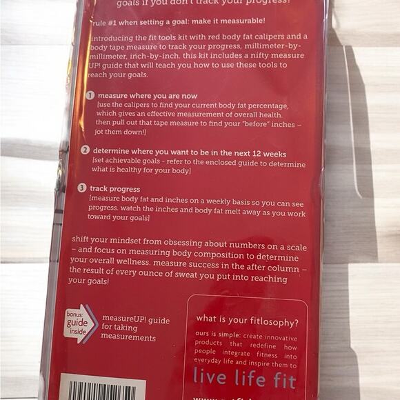 Body Fat Caliper& Tape Measure Set NEW - Picture 2 of 5